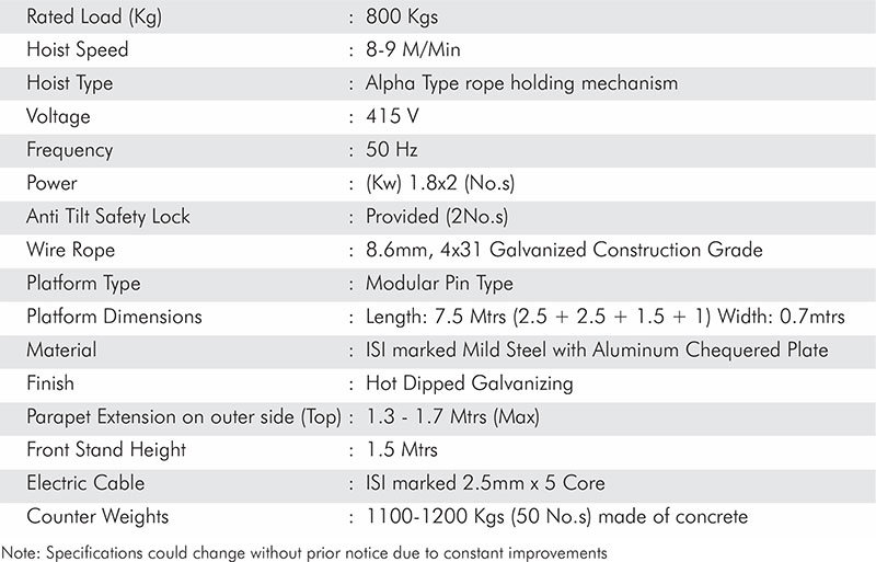 suspended-rope-platform-technical-specification